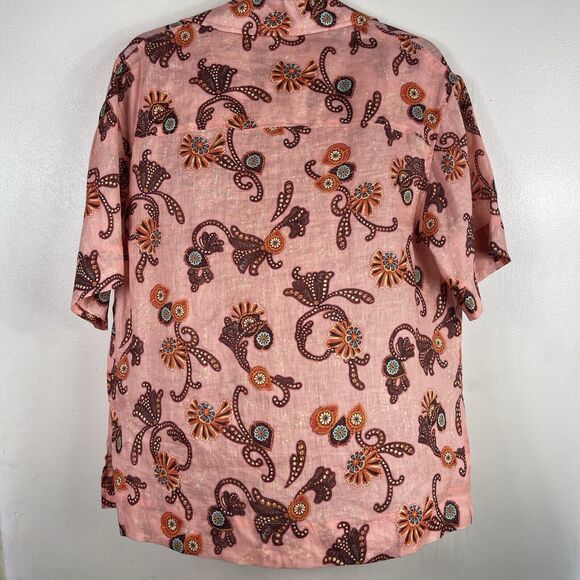 ALC Sullivan Linen Top Oversized Boxy Fit Women Size XS Button Front Lightweight - Picture 11 of 16